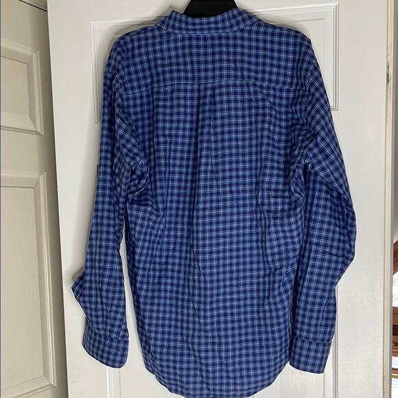 Peter Millar Blue Checkered Casual Shirt Size Large - Picture 3 of 3